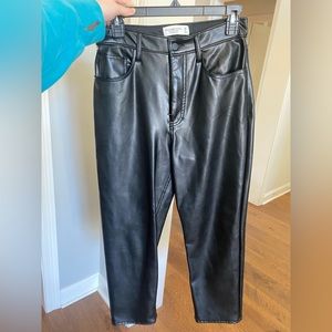 Aberocrombie and fitch leather pants